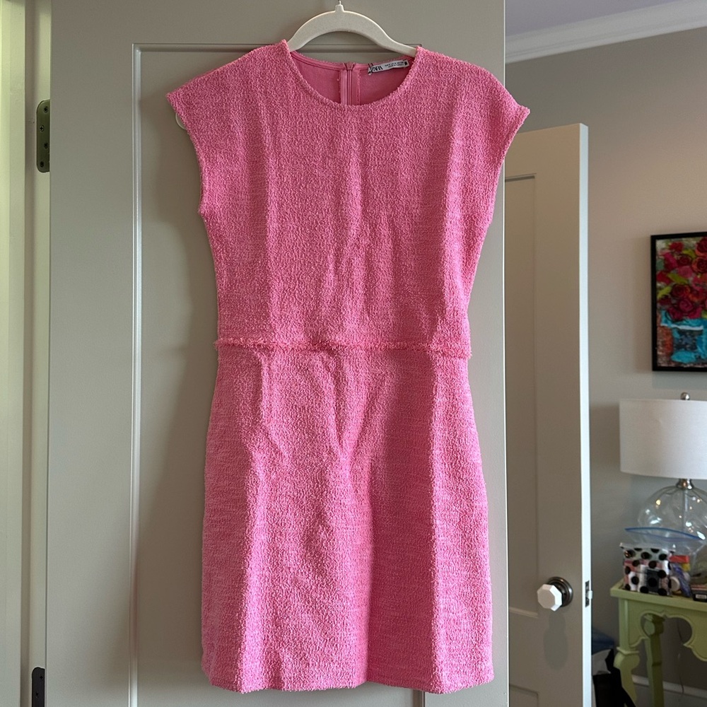 Pink Zara Mini Dress New With Tags